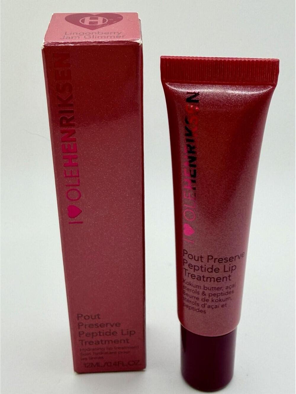 Ole Henriksen Pout Preserve Peptide Lip Treatment Lingonberry Jam Glimmer 12ml